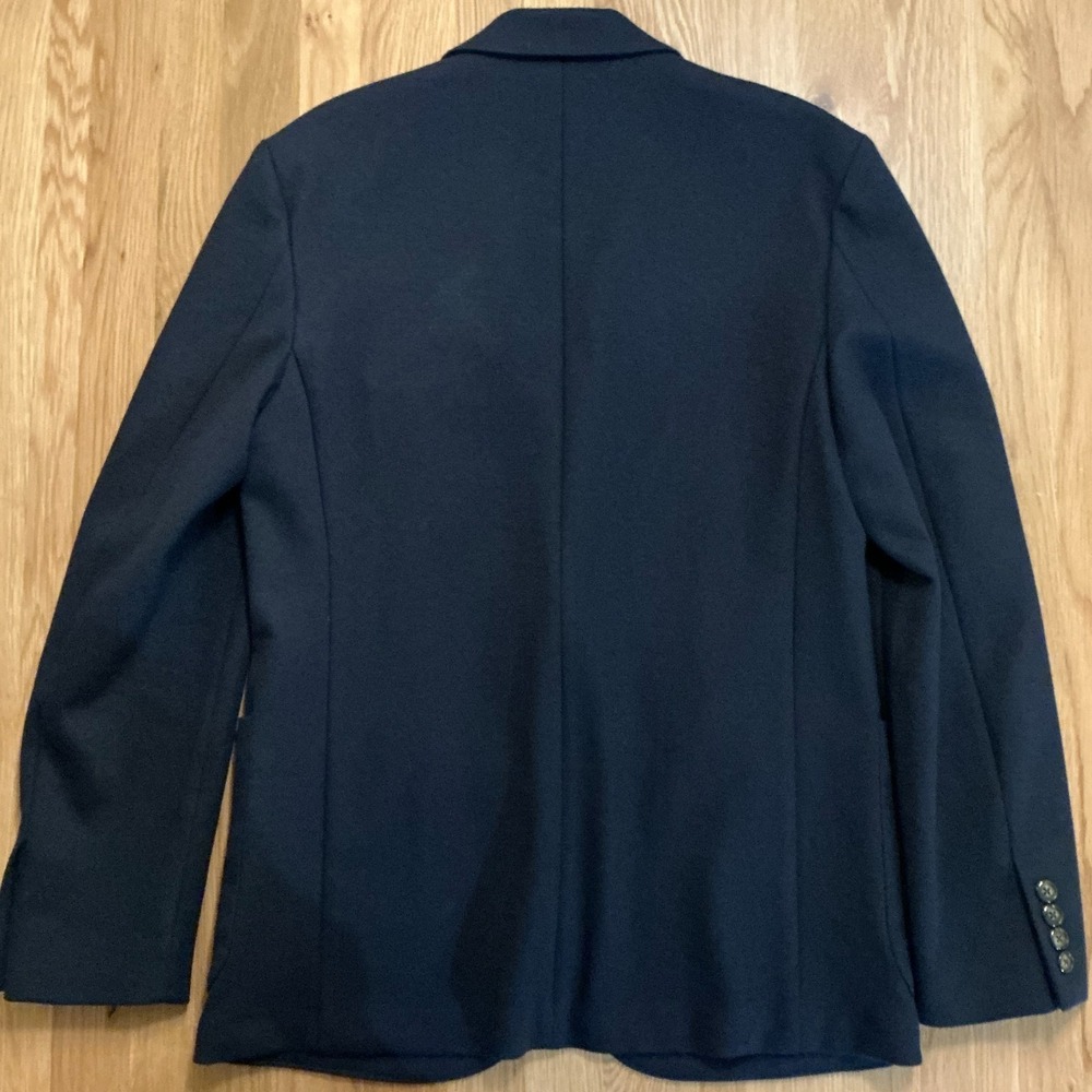 J Crew‎ Navy Knit Blazer Mens Small AX264 Casual Unstructured Sport Coat - Picture 2 of 7